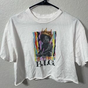 Notorious B.I.G cropped tee